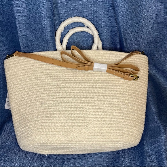 Elizabeth and James Cotton Tote Creme - Picture 6 of 7